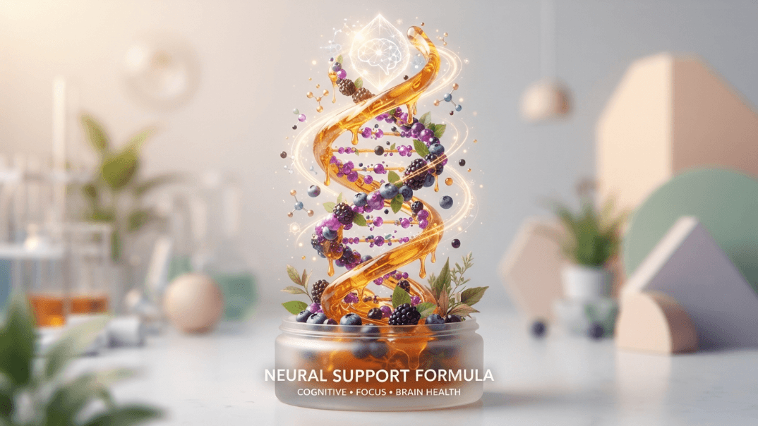pure anthocyanin-rich mountain honey formula for neural support